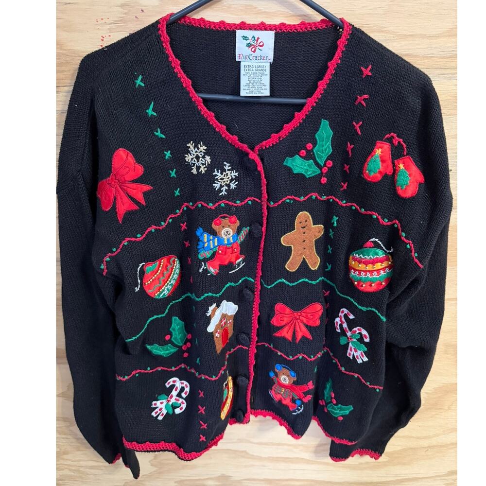 Women's Nutcracker Christmas Holiday Sweater XL